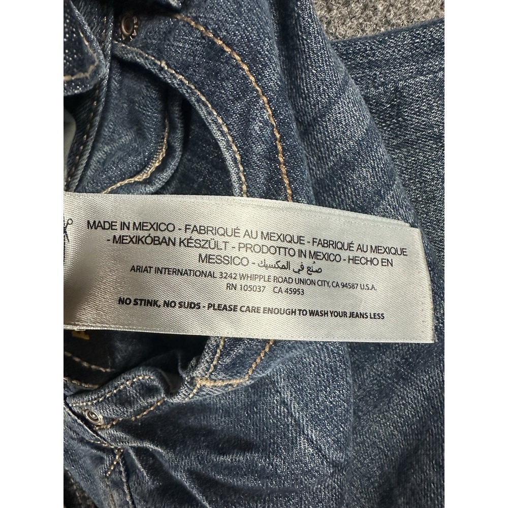 Ariat M5 Jeans Rebar Straight Men's Medium Wash Size 36 X 36 Whiskered * - Picture 9 of 14
